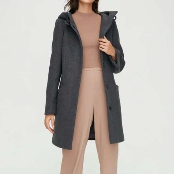 Babaton Jackets & Blazers - Babaton Pearce Gray Wool Coat